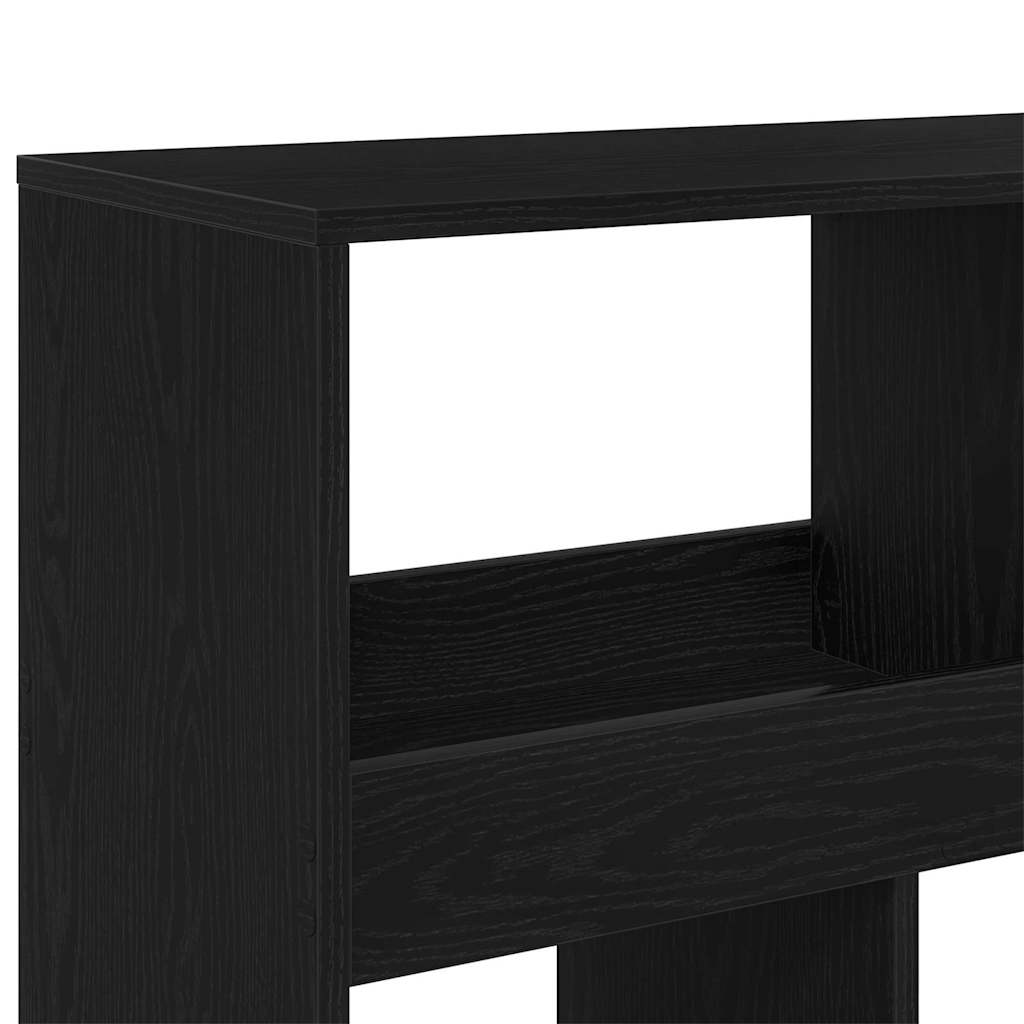 Estante 2 pcs Carvalho preto 100 x 33 x 187.5 cm