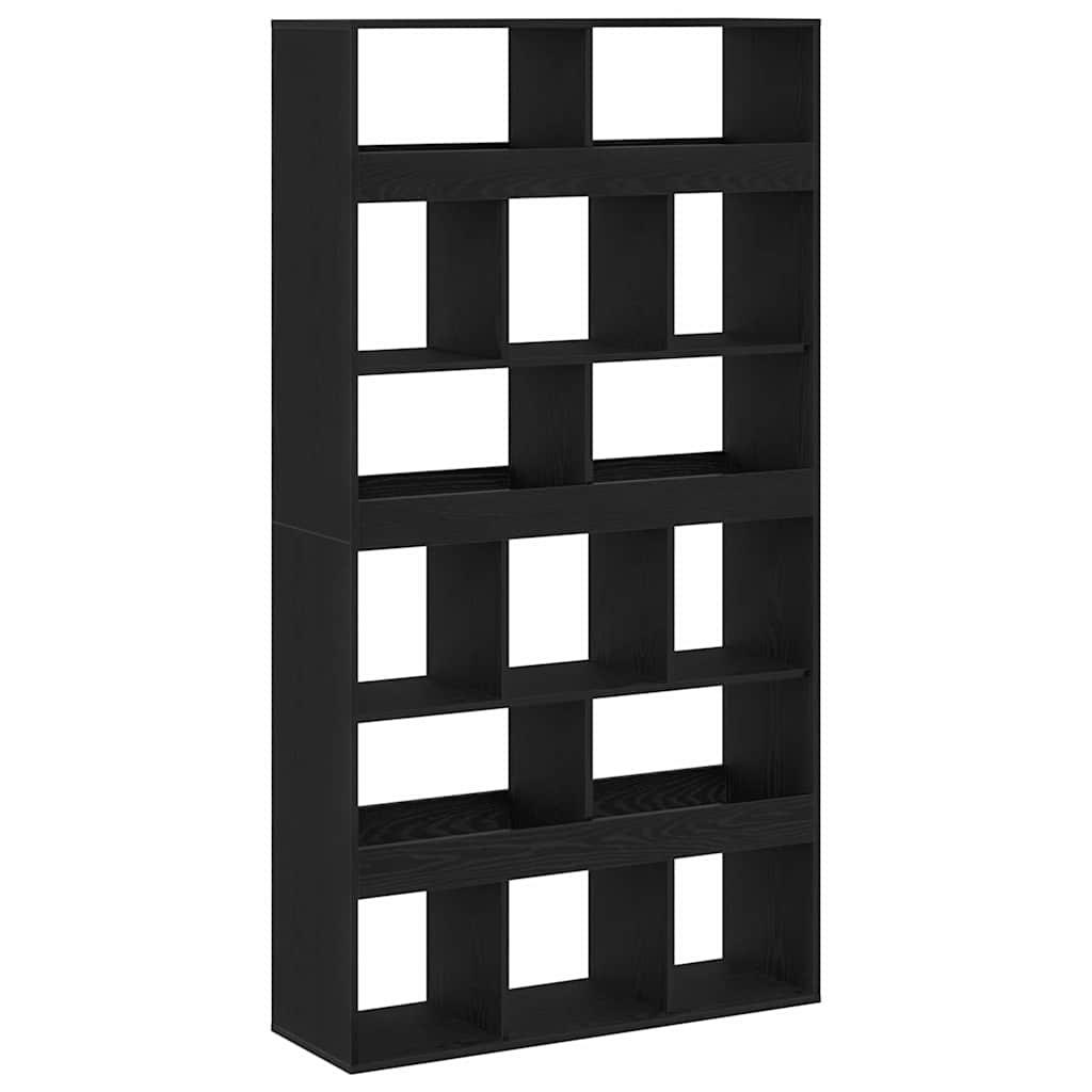 Estante 2 pcs Carvalho preto 100 x 33 x 187.5 cm