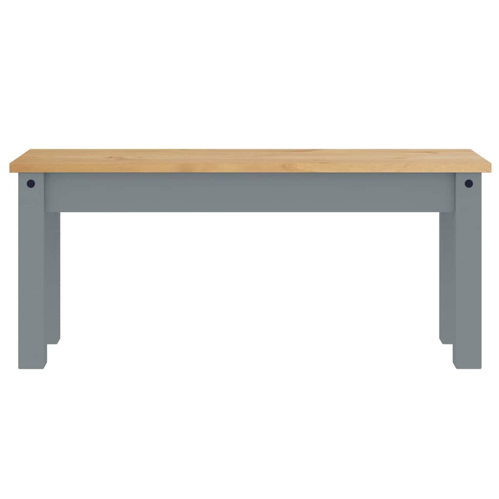 4 pcs conjunto de jantar Panama madeira pinho maciça cinzento