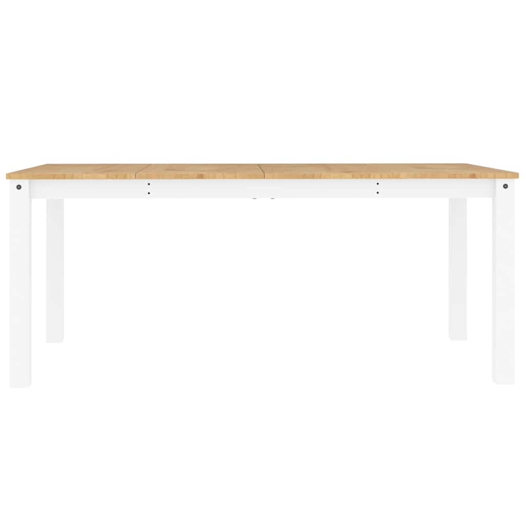 5 pcs conjunto de jantar Panama madeira pinho maciça branco