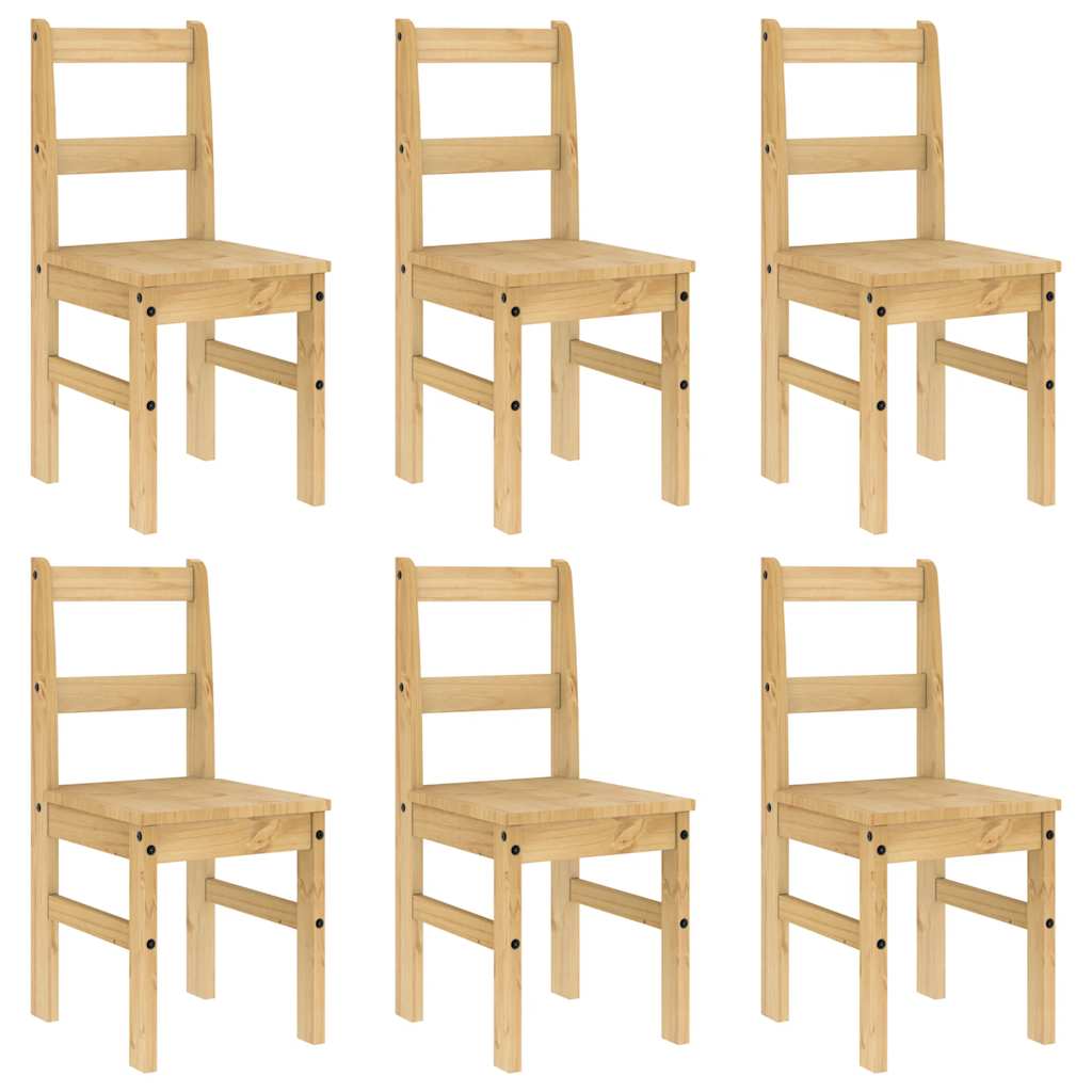 7 pcs conjunto de jantar Panama madeira pinho maciça