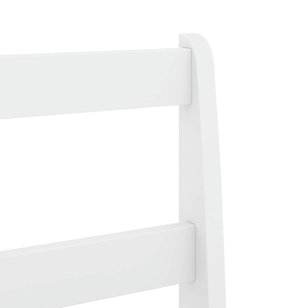 7 pcs conjunto de jantar Panama madeira pinho maciça branco