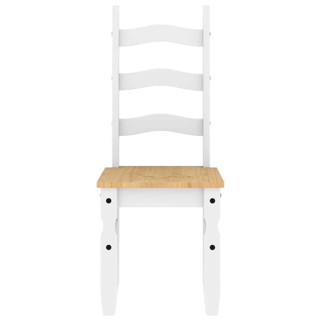 5 pcs conjunto de jantar Panama madeira pinho maciça branco