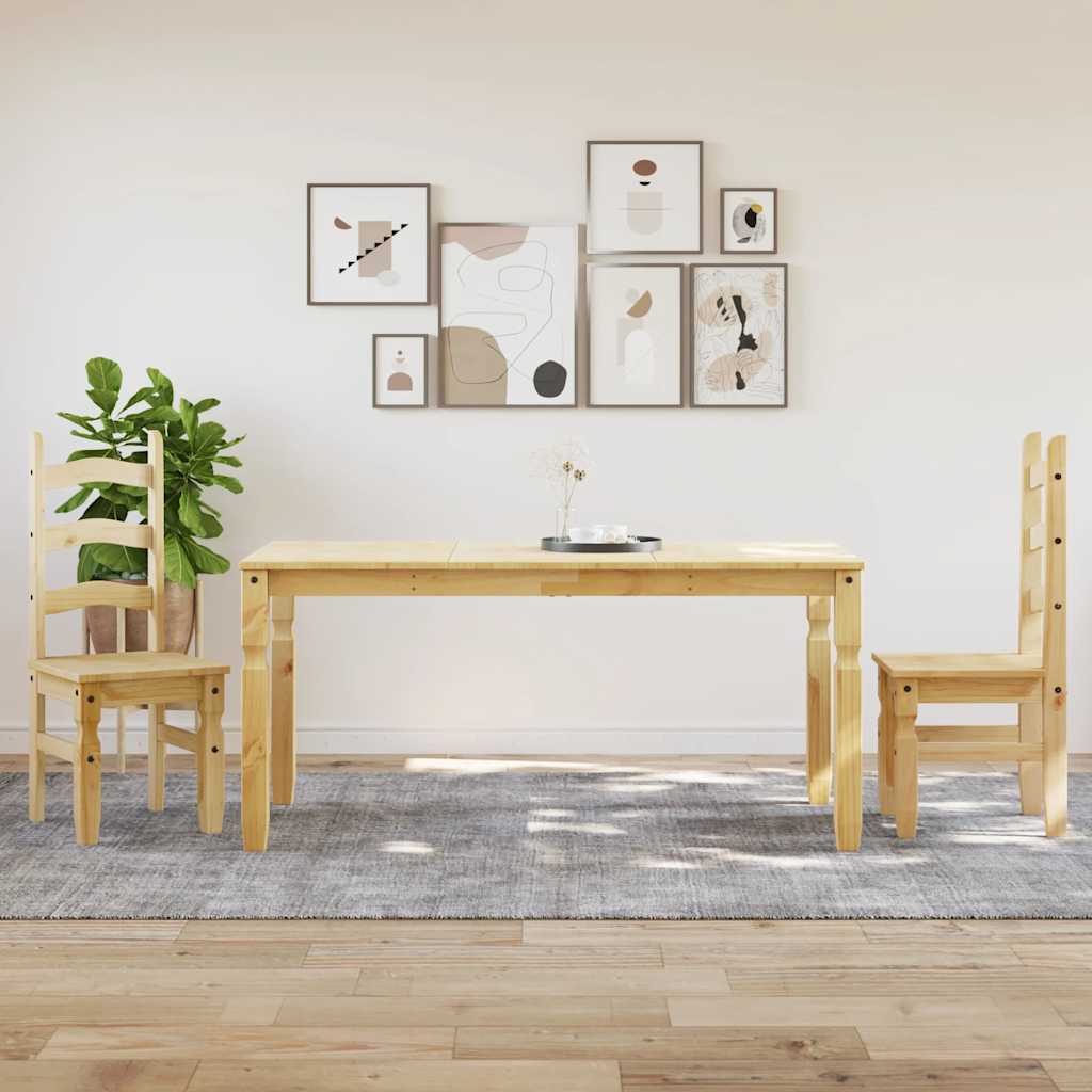 3 pcs conjunto de jantar Panama madeira pinho maciça