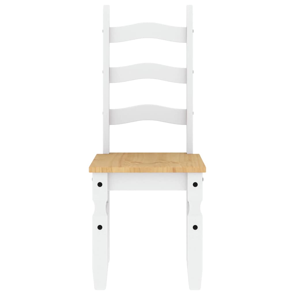 3 pcs conjunto de jantar Panama madeira pinho maciça branco