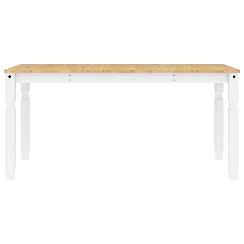 3 pcs conjunto de jantar Panama madeira pinho maciça branco