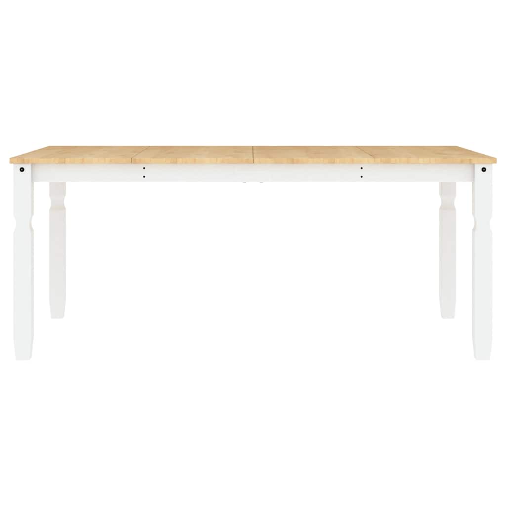 3 pcs conjunto de jantar Panama madeira pinho maciça branco