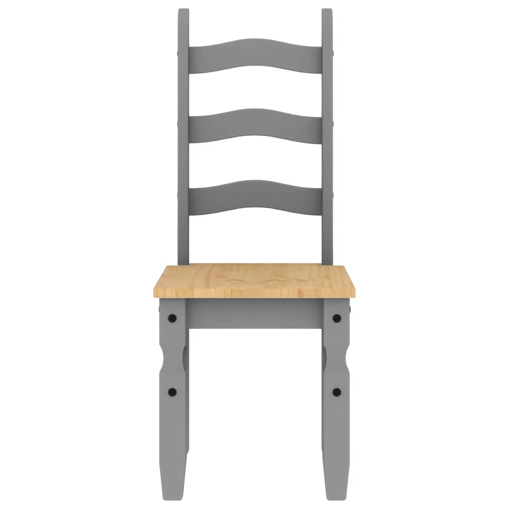 5 pcs conjunto de jantar Panama madeira pinho maciça cinzento