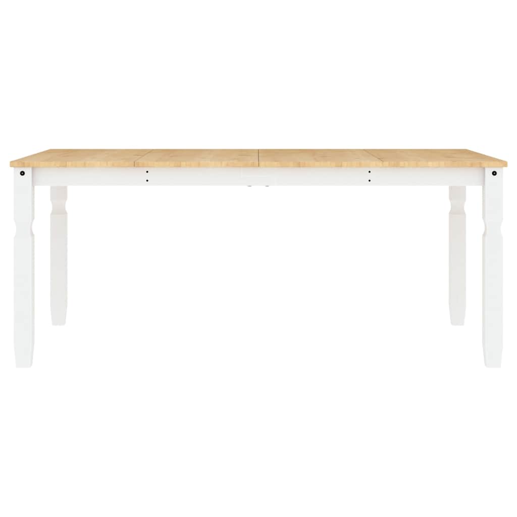 5 pcs conjunto de jantar Panama madeira pinho maciça branco