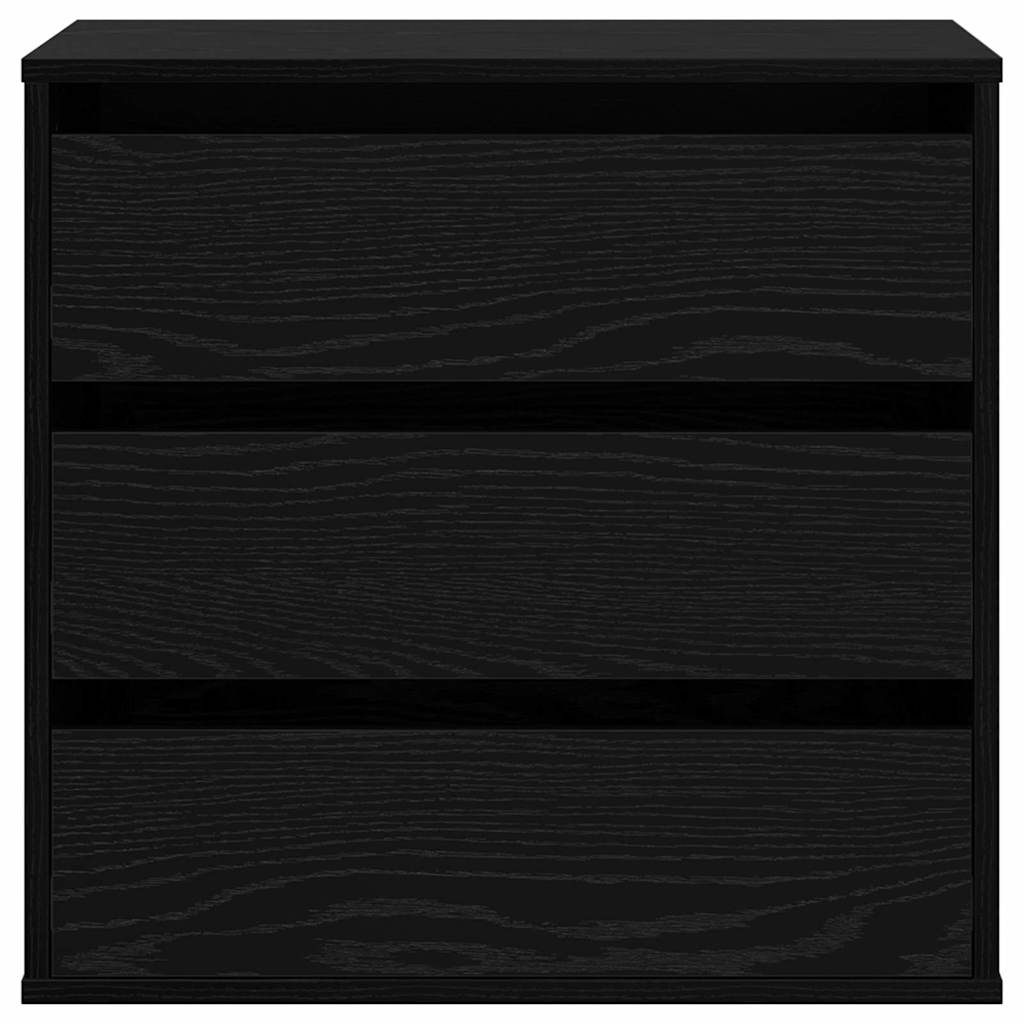 Baú de Gavetas com gaveta Carvalho preto 60 x 41 x 58 cm