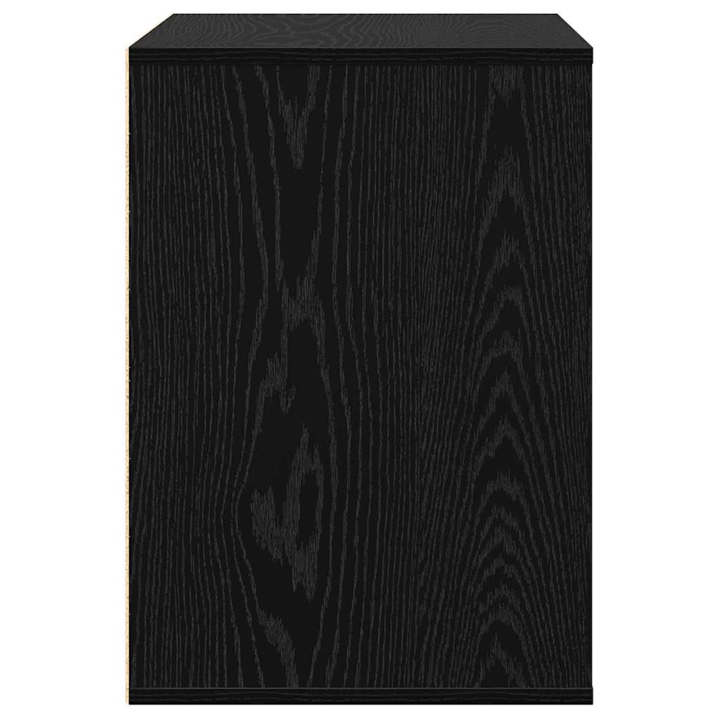 Baú de Gavetas com gaveta Carvalho preto 60 x 41 x 58 cm