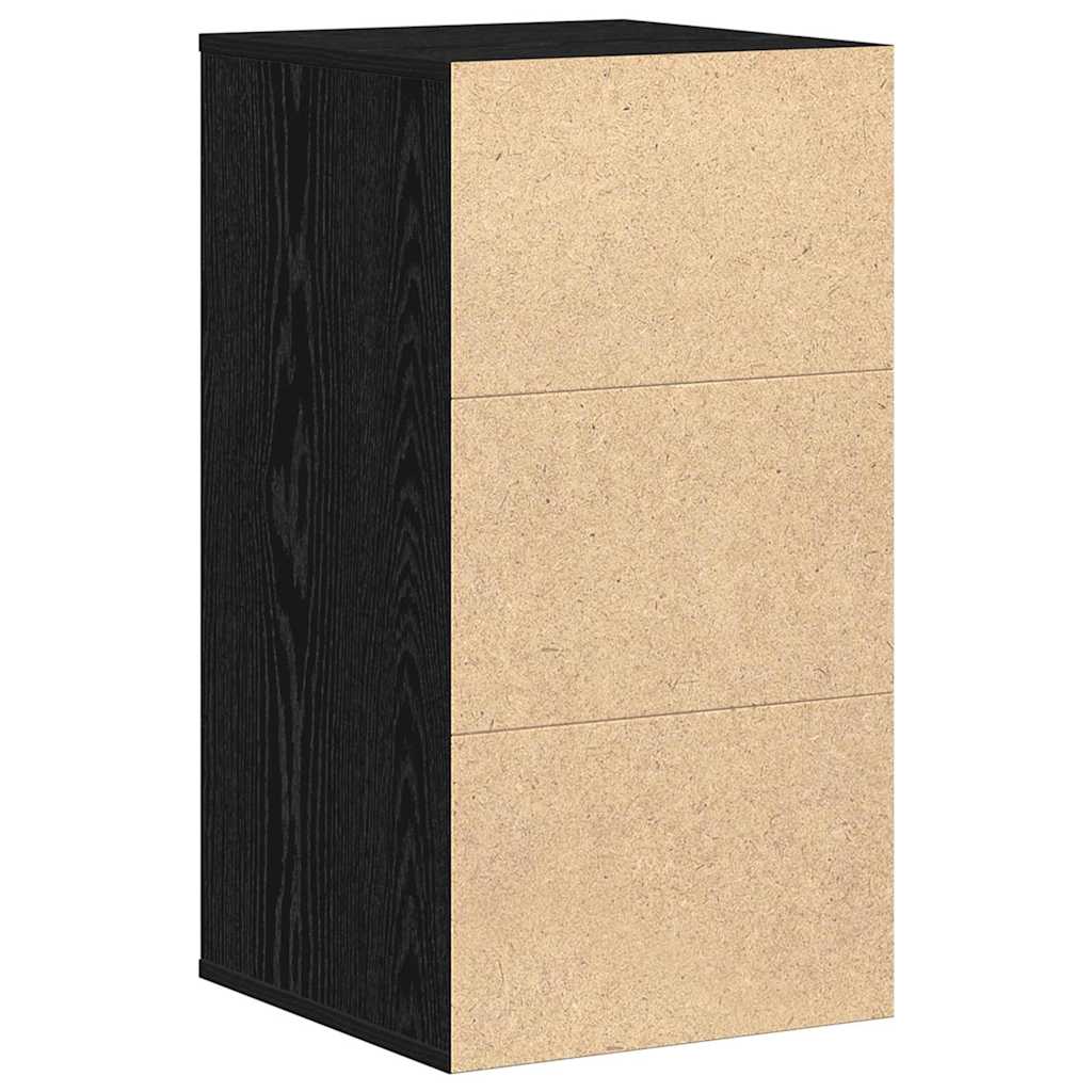 Baú de Gavetas com gaveta Carvalho preto 40 x 41 x 76 cm