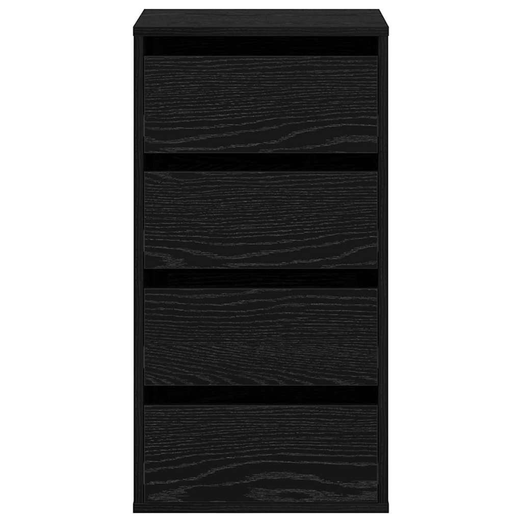 Baú de Gavetas com gaveta Carvalho preto 40 x 41 x 76 cm