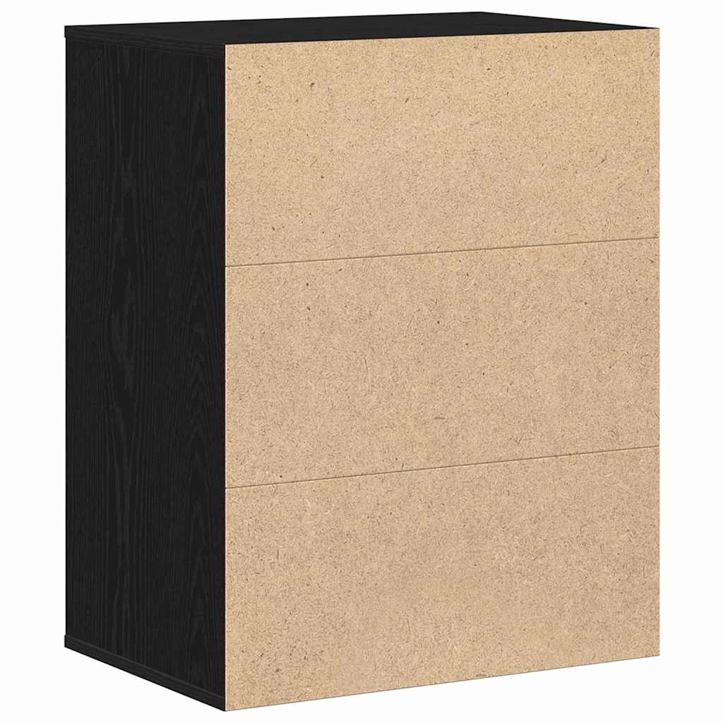 Baú de Gavetas com gaveta Carvalho preto 60 x 41 x 76 cm