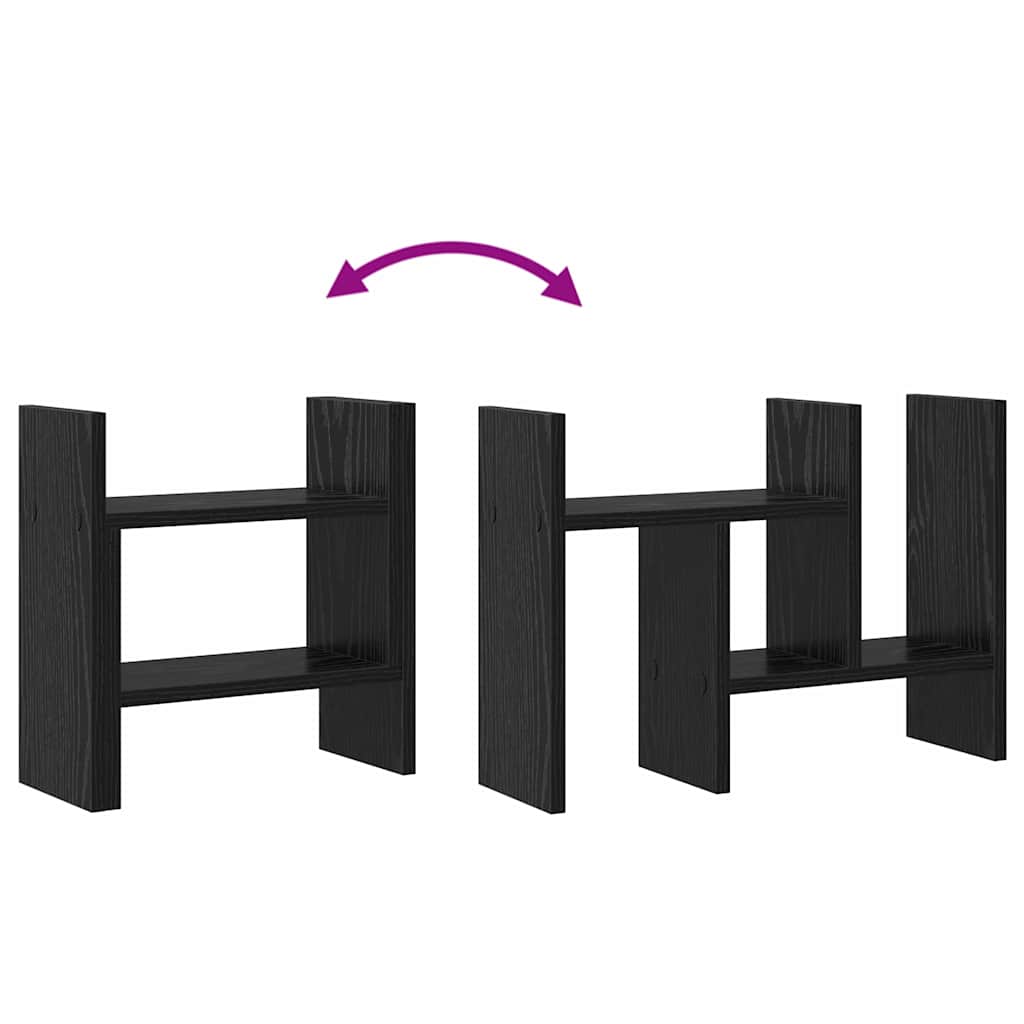 Organizador de Mesa Carvalho preto 34.5 x 15.5 x 35.5 cm