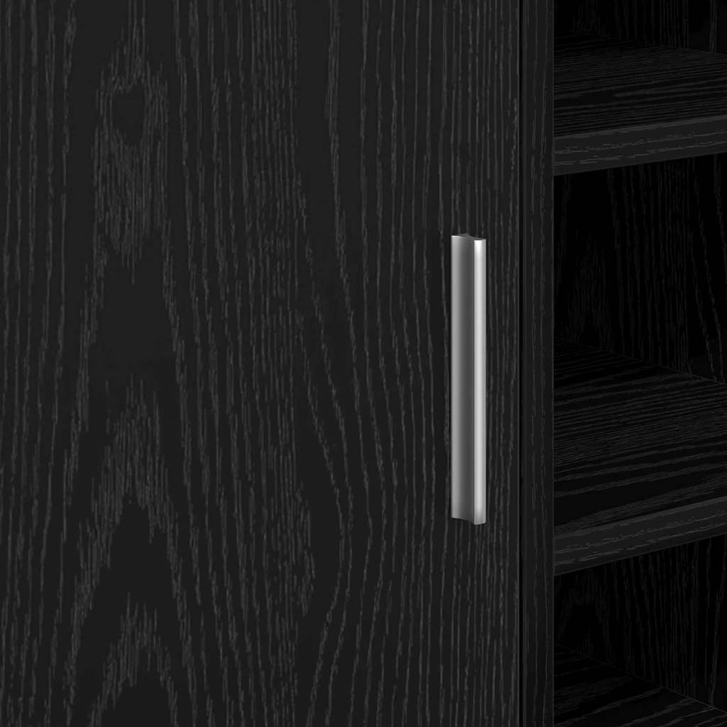 Armário de Pia Carvalho Preto 63 x 29 x 55 cm