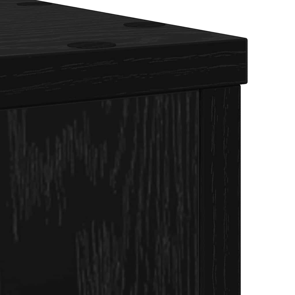 Suporte para Plantas 2 pcs Carvalho preto 20 x 20 x 30 cm