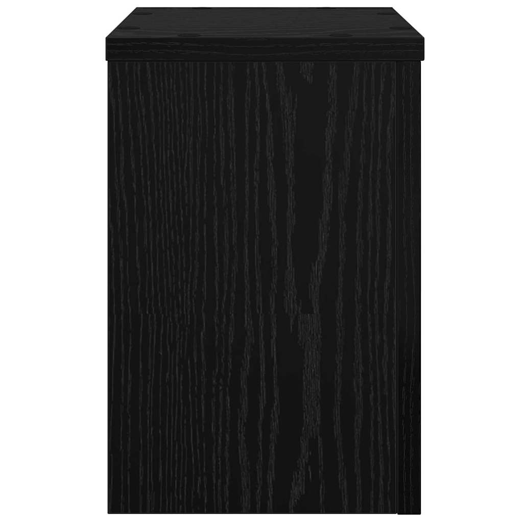 Suporte para Plantas 2 pcs Carvalho preto 20 x 20 x 30 cm