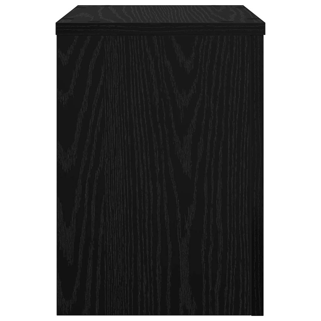 Suporte para Plantas 2 pcs Carvalho preto 25 x 25 x 35 cm