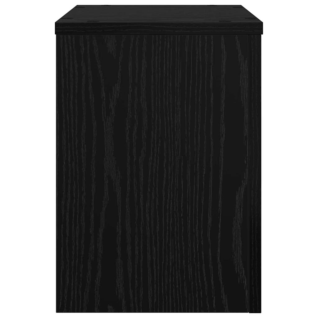 Suporte para Plantas 2 pcs Carvalho preto 25 x 25 x 35 cm