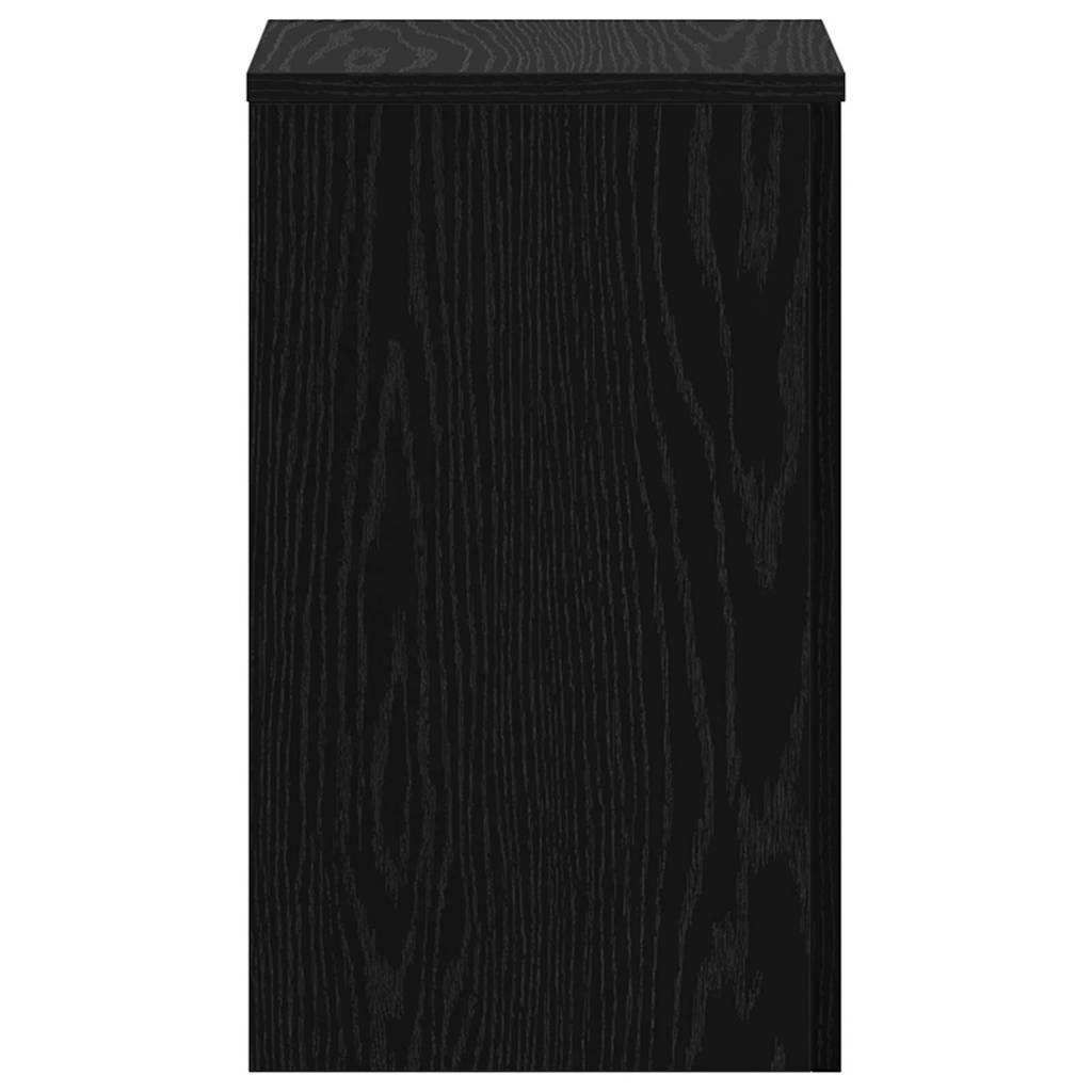 Suporte para Plantas 2 pcs Carvalho preto 30 x 30 x 50 cm