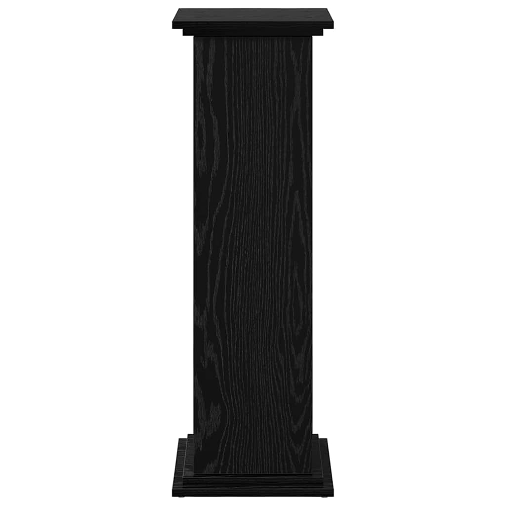 Suporte de Exibição com porta Carvalho Preto 31 x 30 x 90 cm