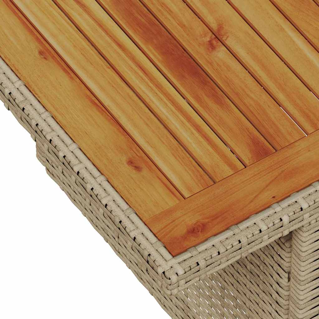 Conjunto de Sofá de Jardim com almofada 9 pcs bege e creme