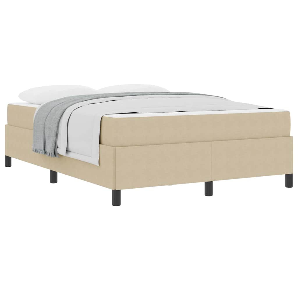 Estrutura da Cama Cinza Verde Claro 140 x 190 cm tecido