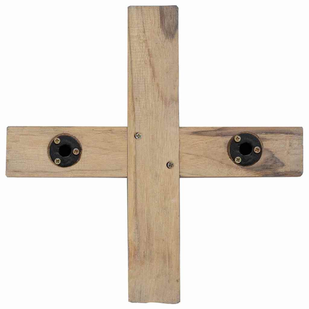 Árvore de Natal Castanho 90 cm Madeira de teca maciça