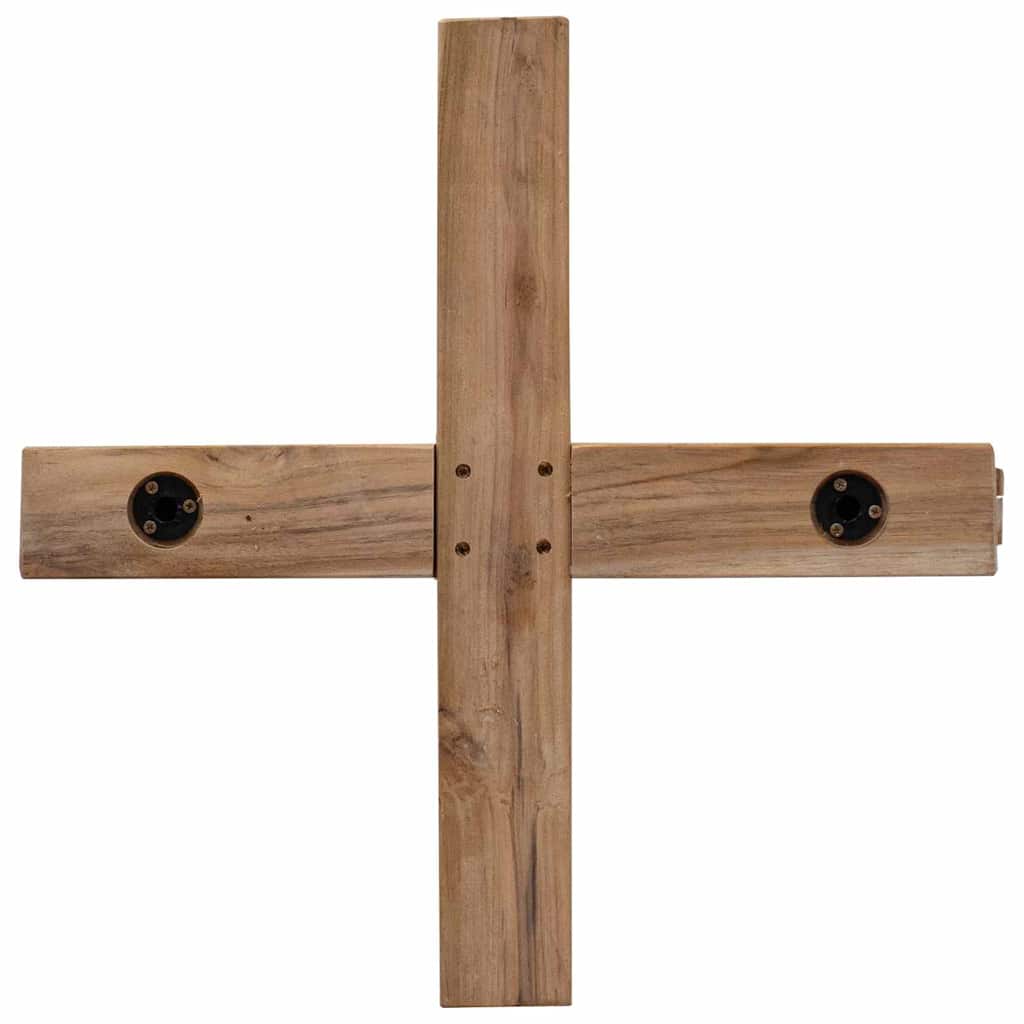 Árvore de Natal Castanho 90 cm Madeira de teca maciça