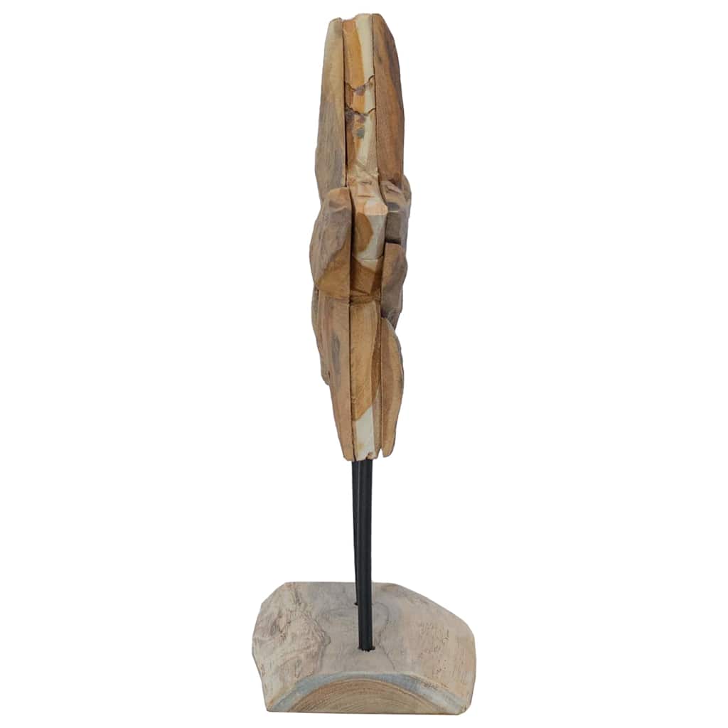 Estrela de Natal Castanho 30 x 5 x 45 cm Madeira de Teca Sólida