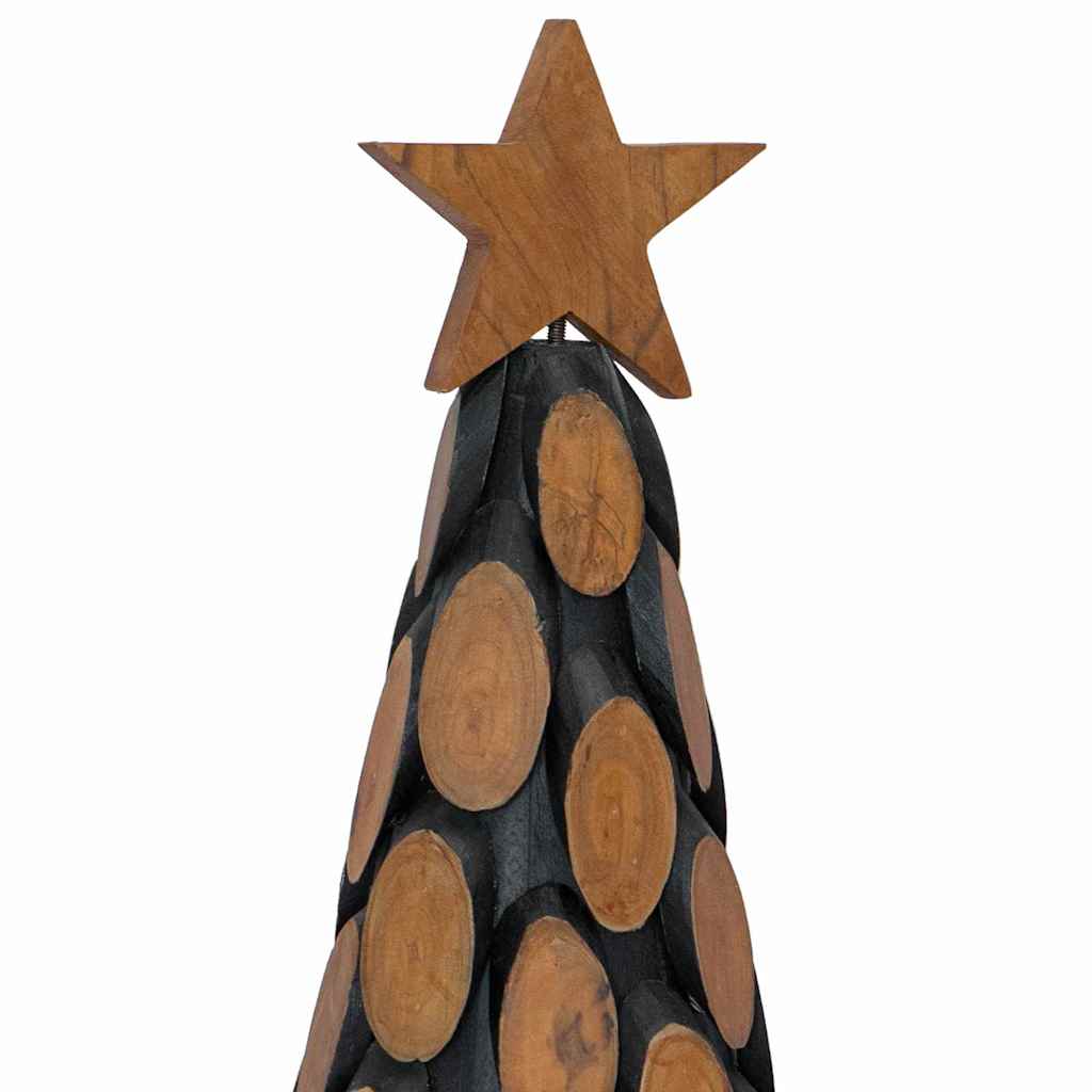 Árvore de Natal Castanho 60 cm Madeira de teca maciça