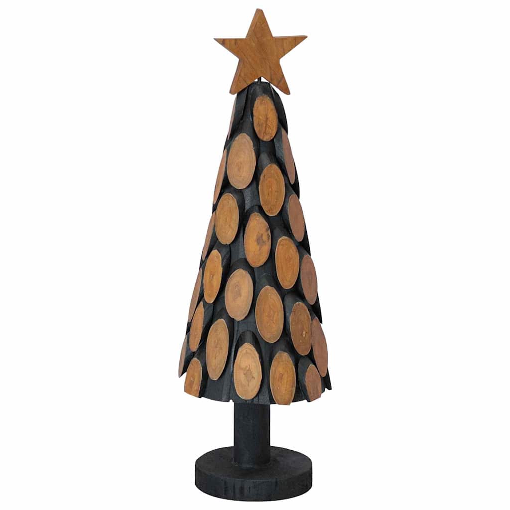 Árvore de Natal Castanho 60 cm Madeira de teca maciça