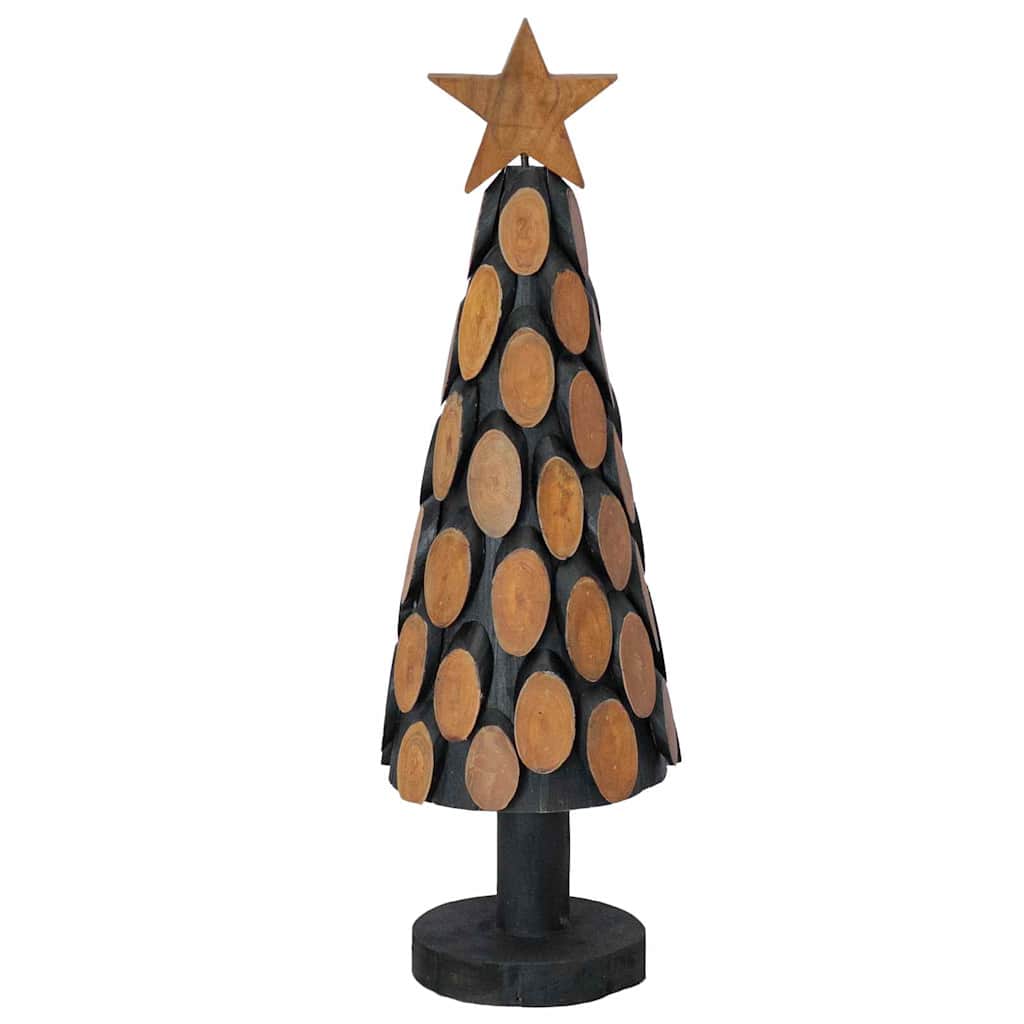 Árvore de Natal Castanho 60 cm Madeira de teca maciça