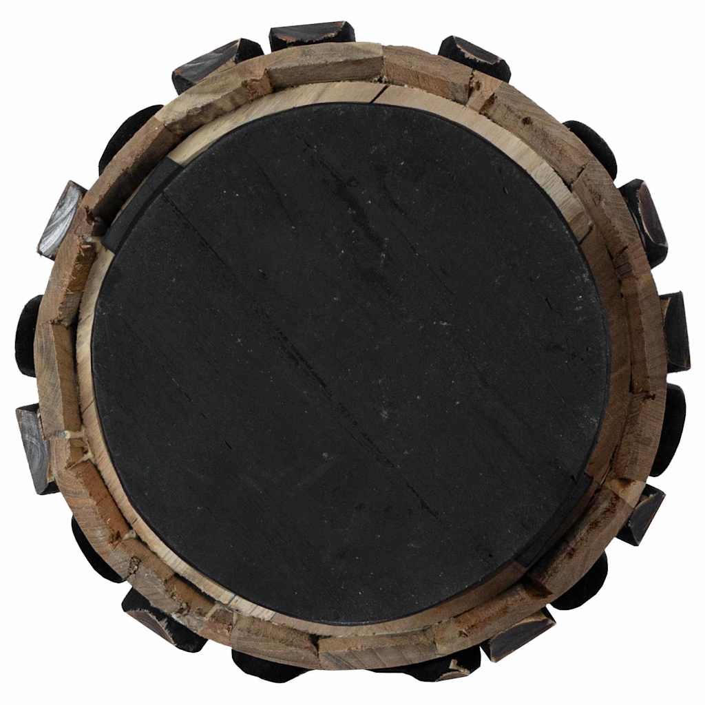 Árvore de Natal Castanho 60 cm Madeira de teca maciça