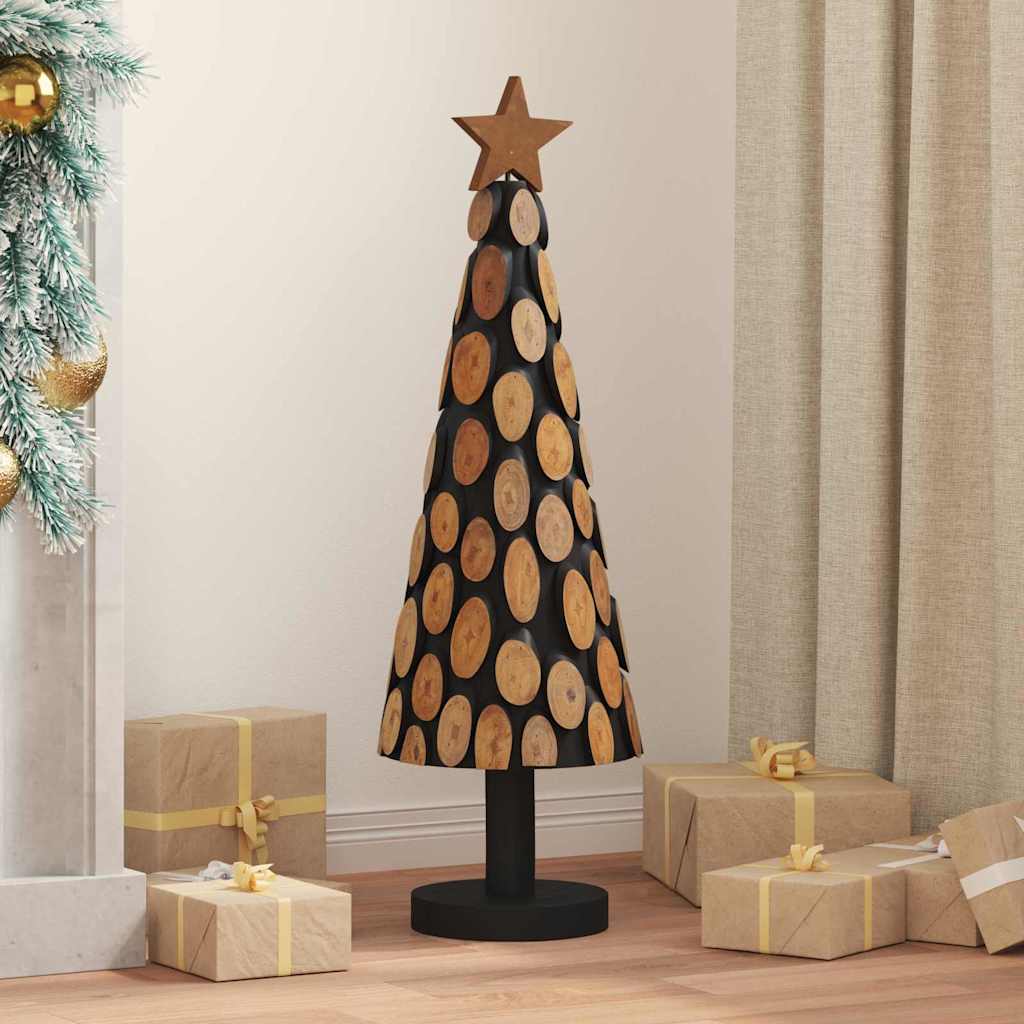 Árvore de Natal Castanho 60 cm Madeira de teca maciça