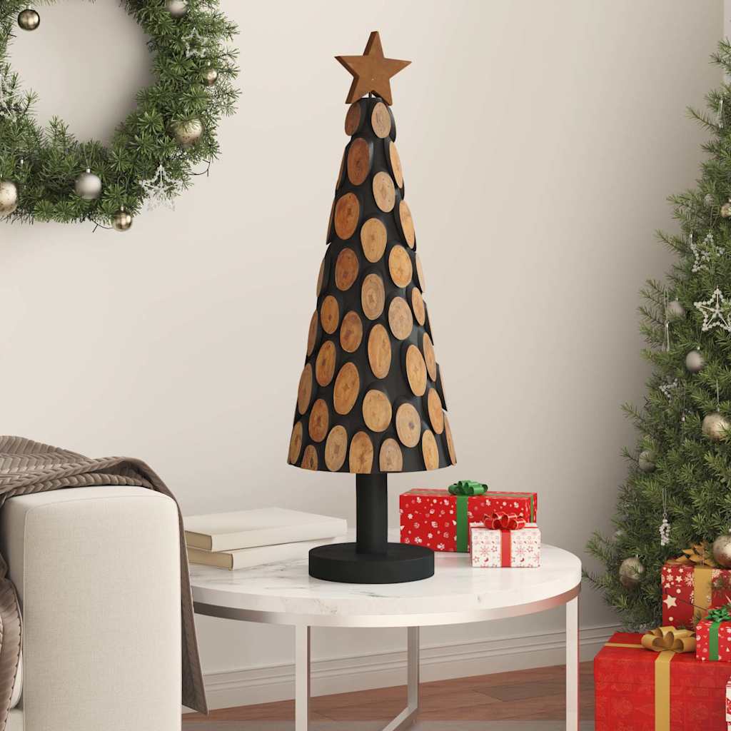 Árvore de Natal Castanho 60 cm Madeira de teca maciça
