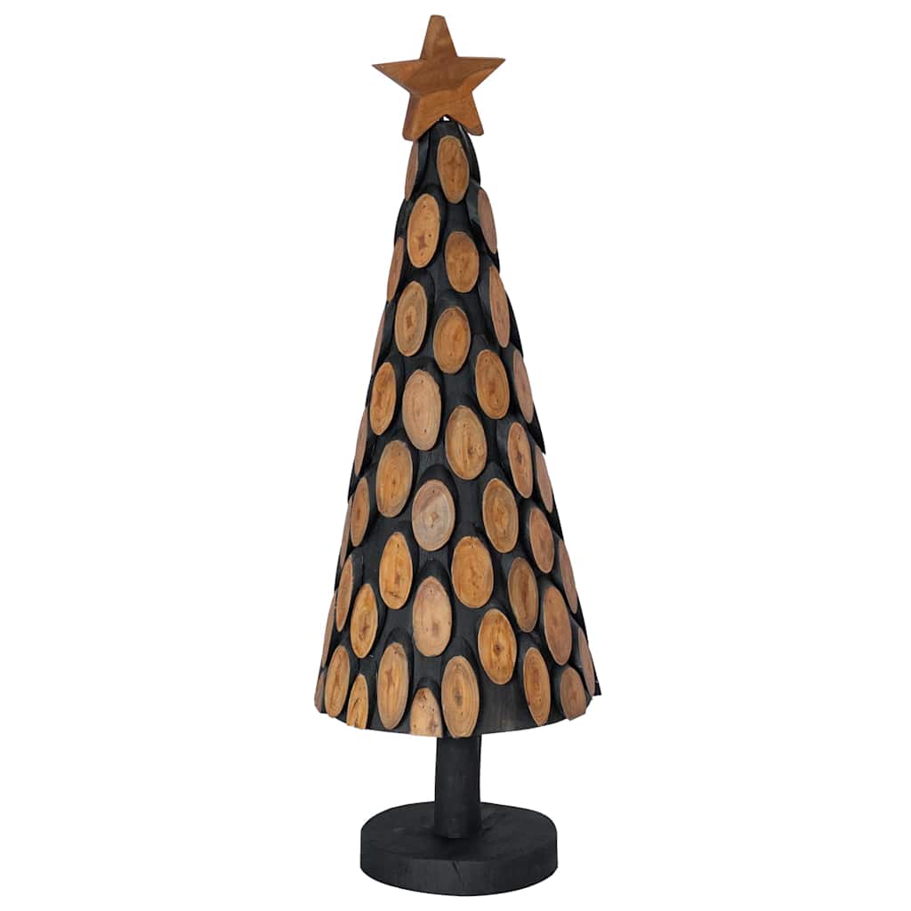 Árvore de Natal Castanho 60 cm Madeira de teca maciça