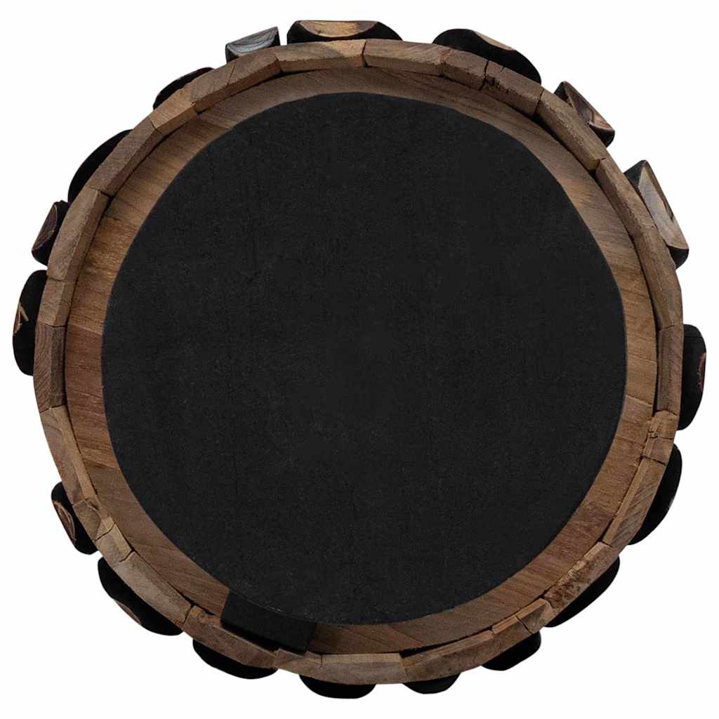 Árvore de Natal Castanho 60 cm Madeira de teca maciça