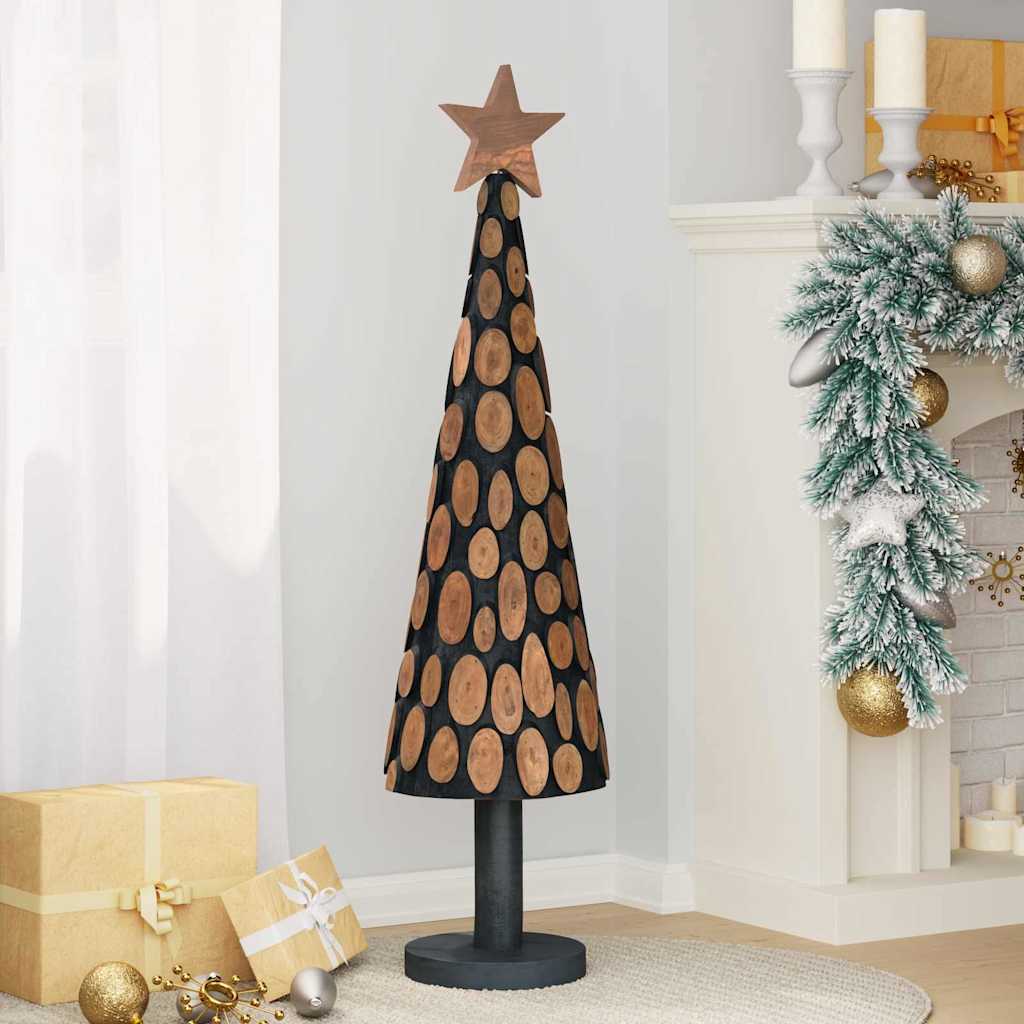 Árvore de Natal Castanho 60 cm Madeira de teca maciça