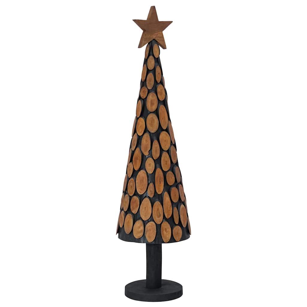 Árvore de Natal Castanho 60 cm Madeira de teca maciça