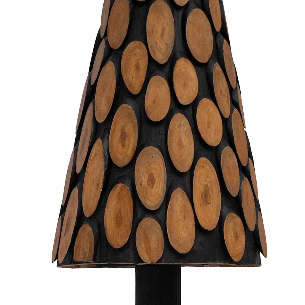 Árvore de Natal Castanho 60 cm Madeira de teca maciça