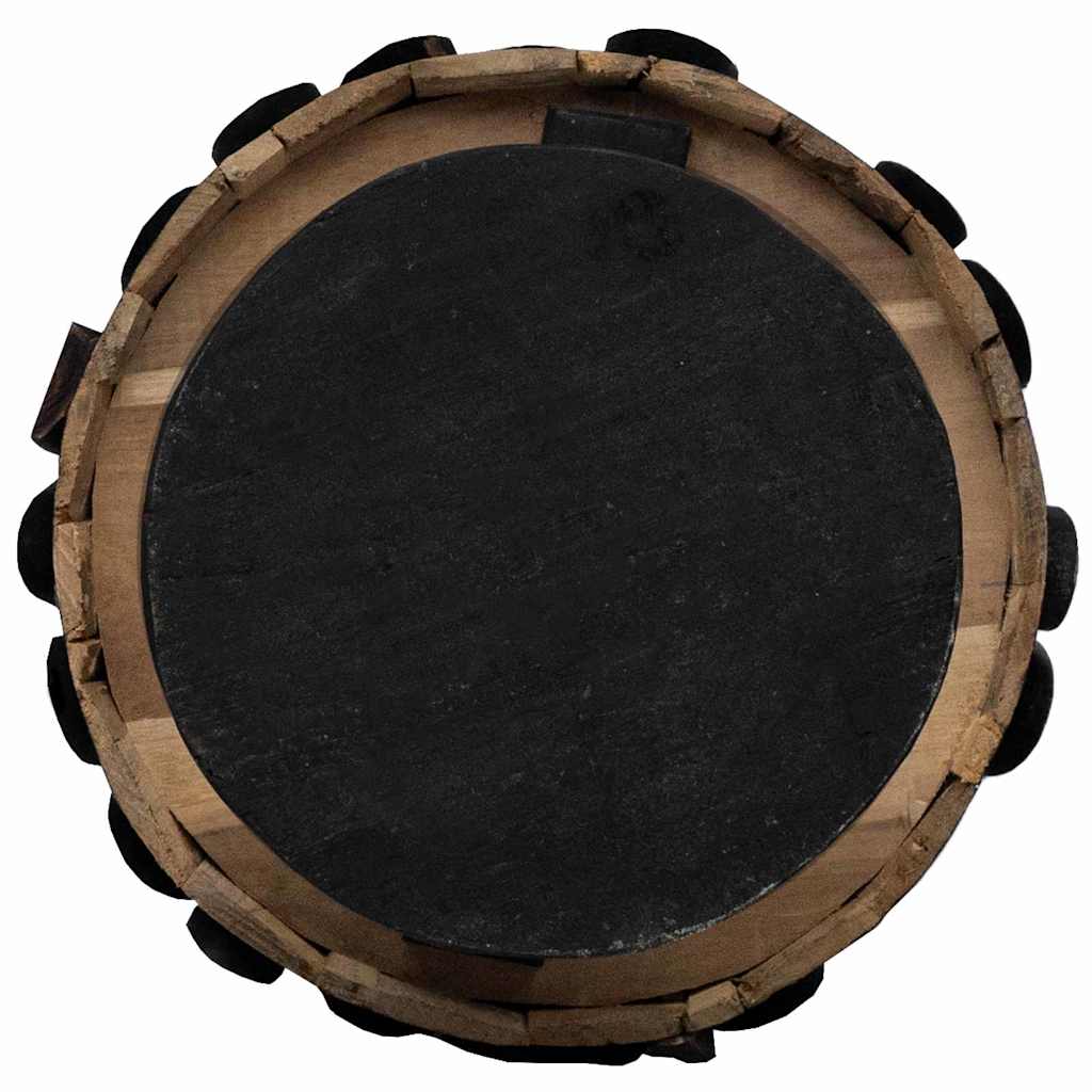 Árvore de Natal Castanho 60 cm Madeira de teca maciça