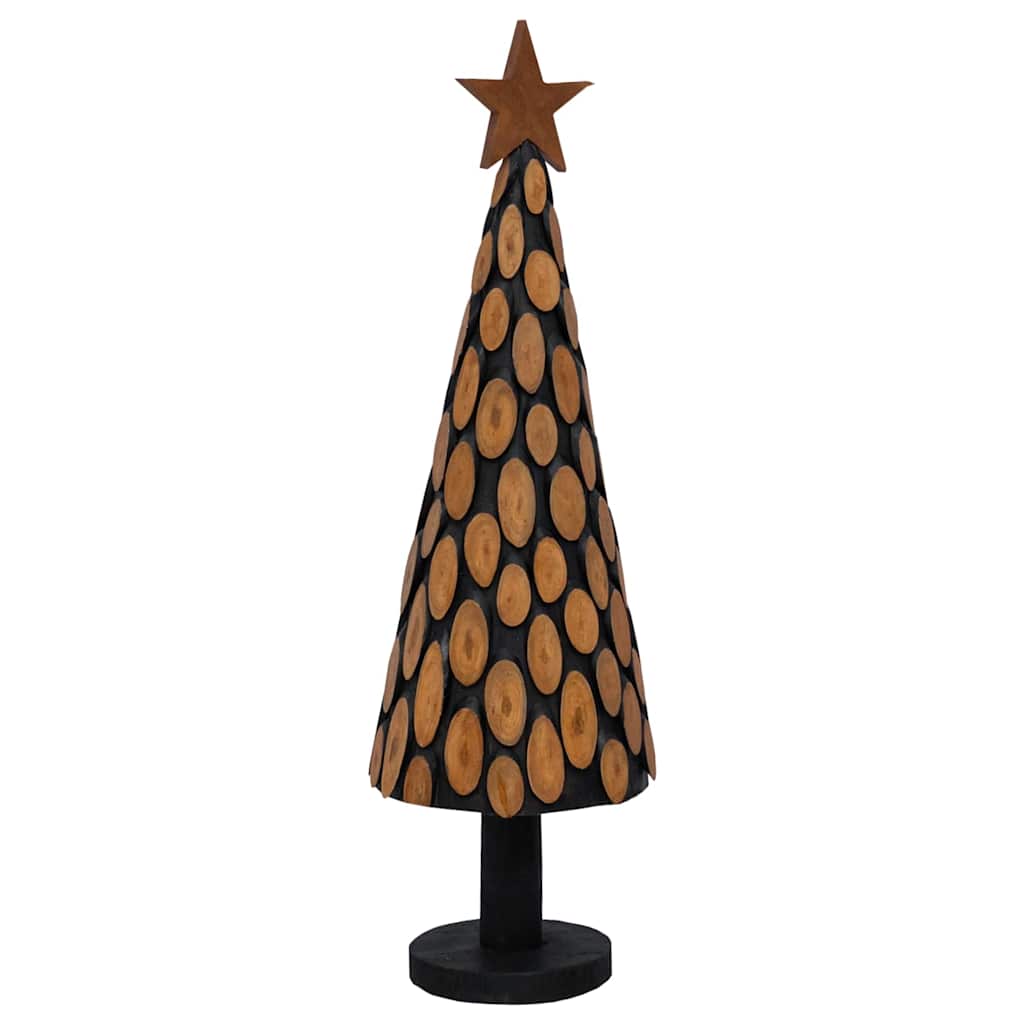 Árvore de Natal Castanho 60 cm Madeira de teca maciça