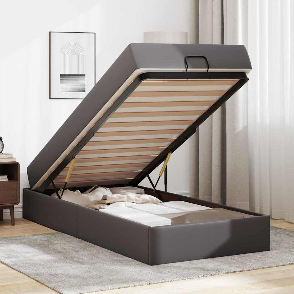 Estrutura de cama com colchão com colchão Cinzeto 90 x 200 cm