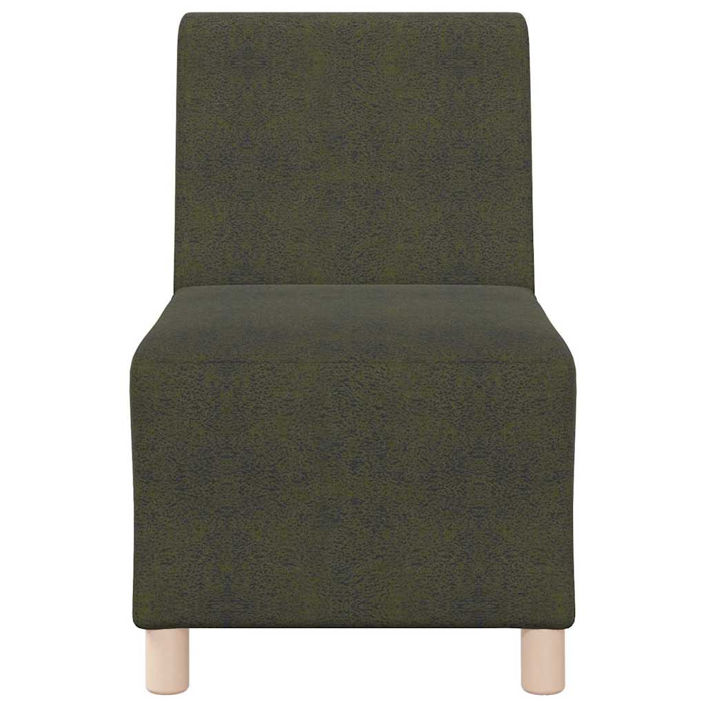 Unidade de Sofá Modular Sem Braços 2 pcs Verde 55 x 74 x 82 cm