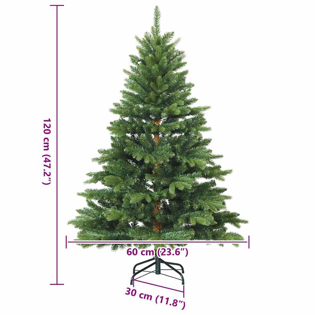 Árvore de Natal Articulada Artificial com suporte Verde 120 cm