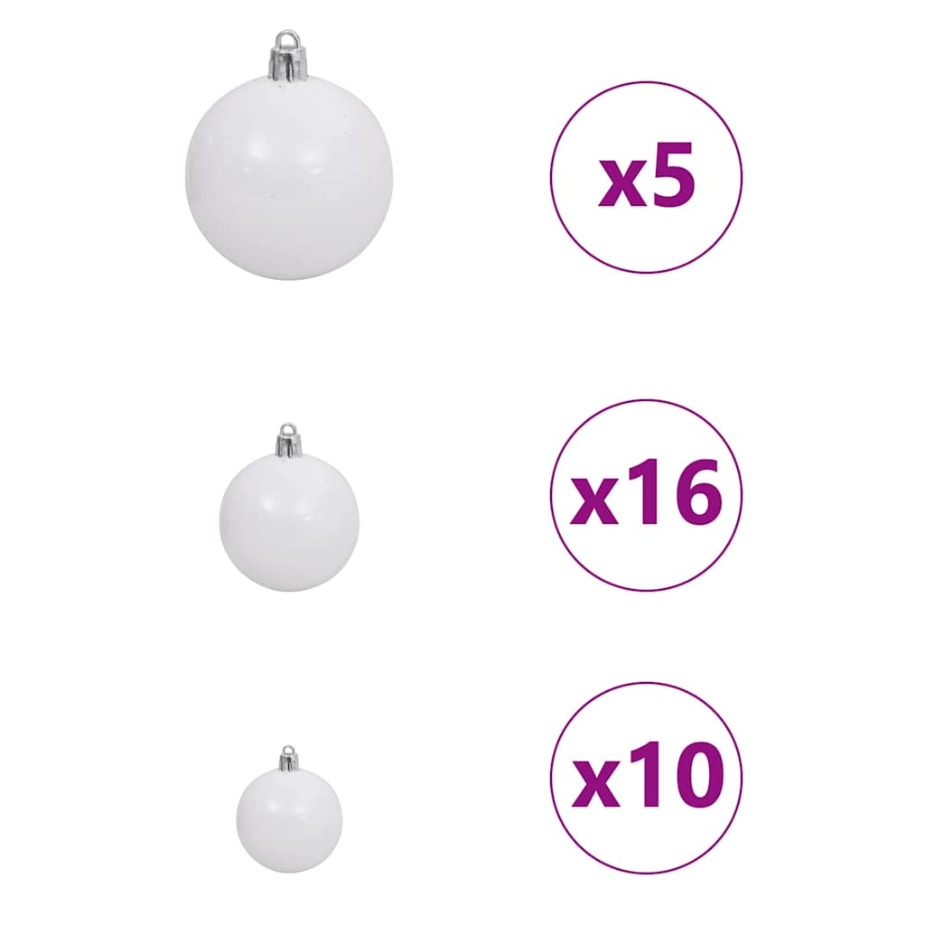 Árvore de Natal artificial de canto Verde 120 cm PVC e Metal