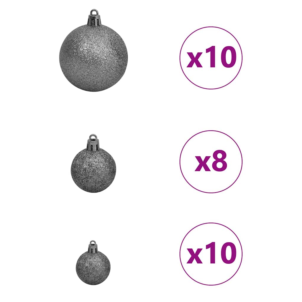 Árvore de Natal artificial de canto Verde 120 cm PVC e Metal