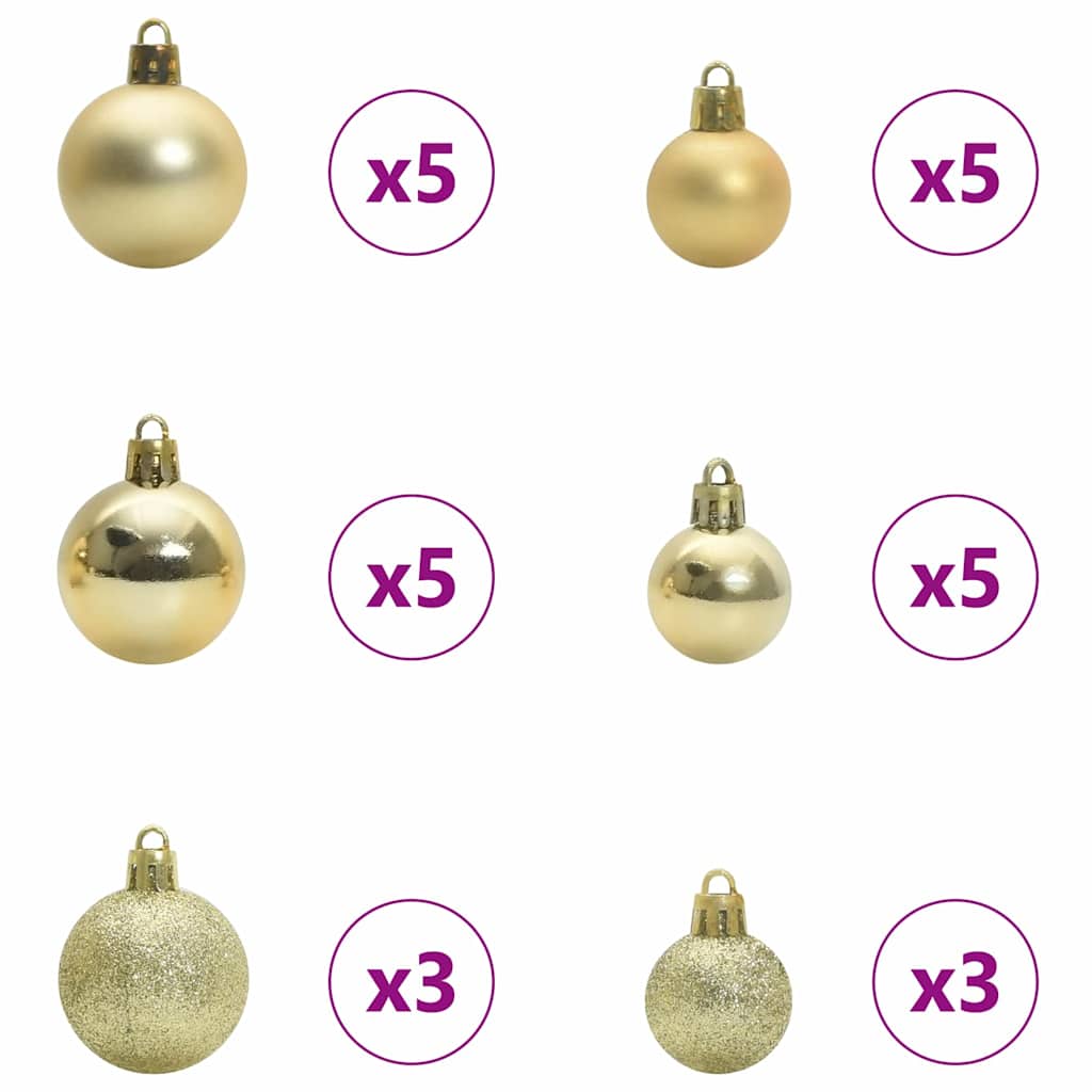 Árvore de Natal artificial de canto Verde 120 cm PVC e Metal